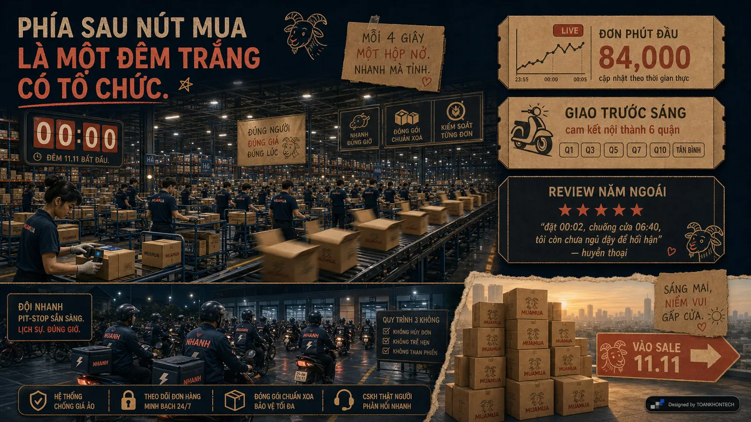 MUAMUA · 11.11 website concept artboard focused on proof