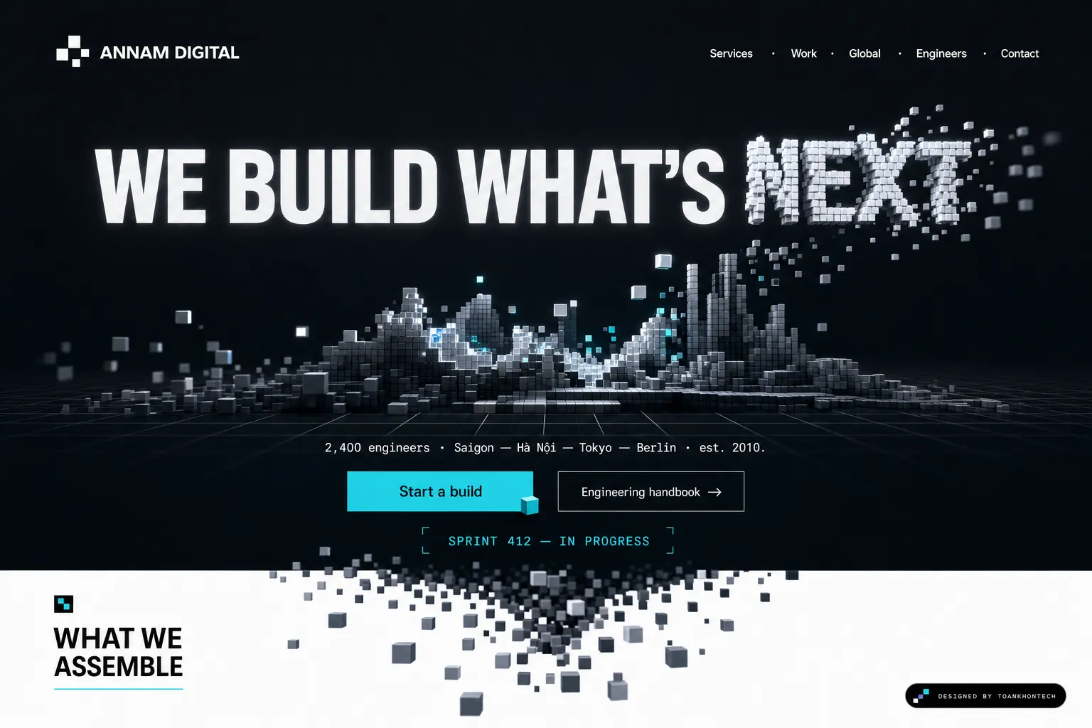 Annam Digital — 2,400 engineers · Saigon — Hà Nội — Tokyo — Berlin · est. 2010.