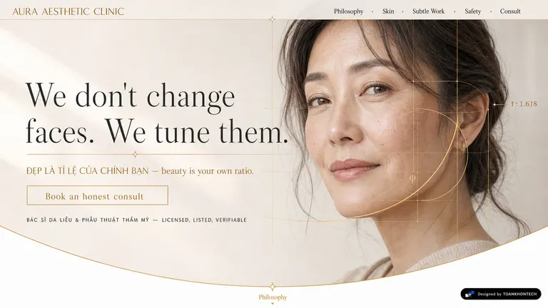 AURA AESTHETIC CLINIC — We don't change faces. We tune them.