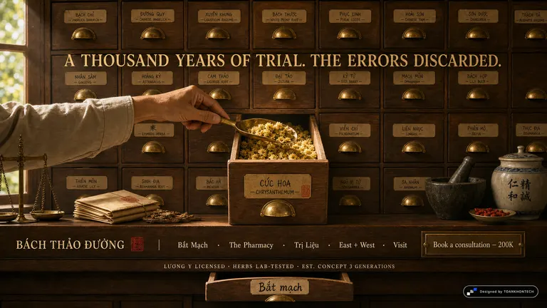 BÁCH THẢO ĐƯỜNG — A thousand years of trial. The errors discarded.