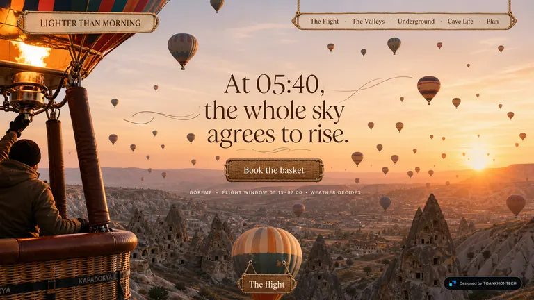 LIGHTER THAN MORNING — At 05:40, the whole sky agrees to rise.