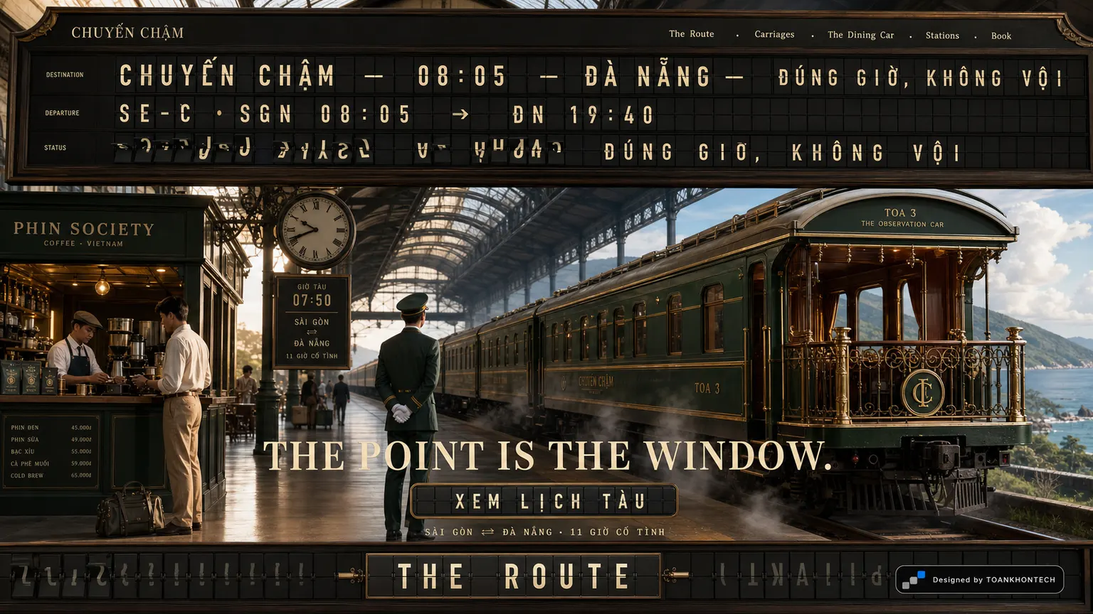 CHUYẾN CHẬM opening interface — a mobility and transport website
