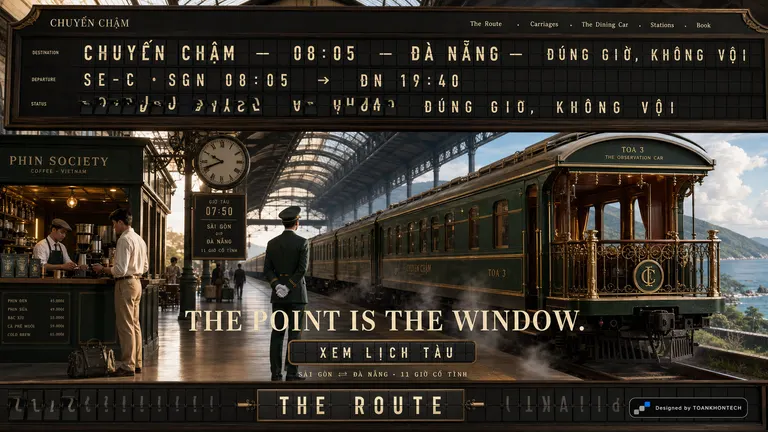 CHUYẾN CHẬM — The point is the window.