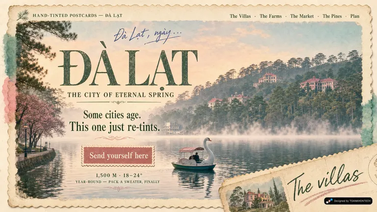 ĐÀ LẠT — THE CITY OF ETERNAL SPRING — Some cities age. This one just re-tints.