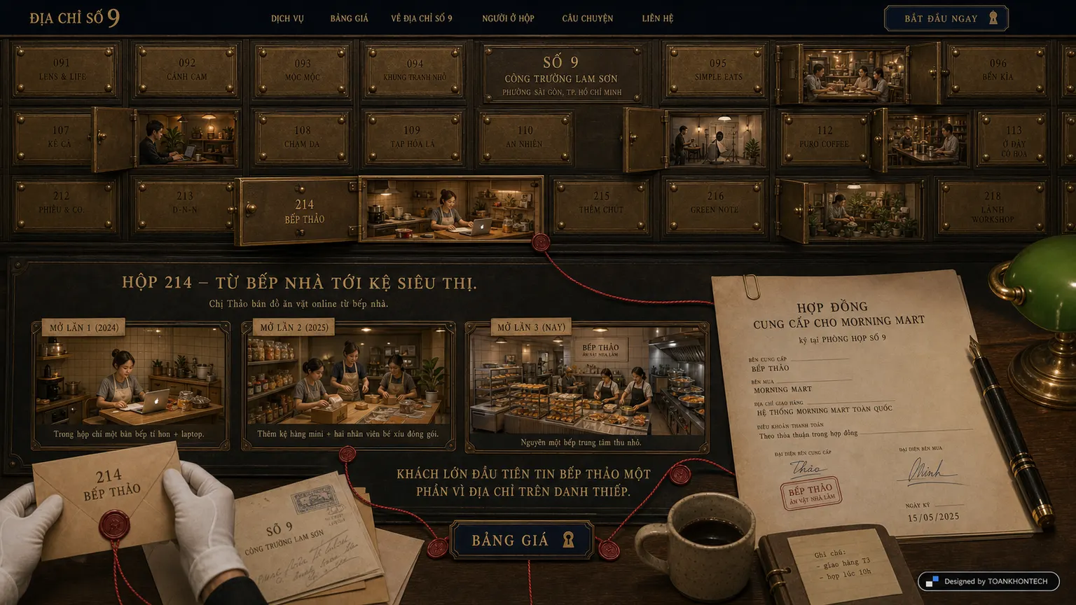 ĐỊA CHỈ SỐ 9 website concept artboard focused on onemember