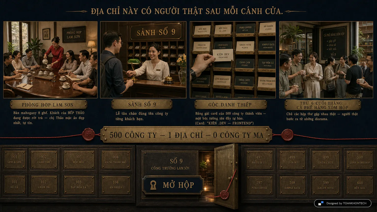 ĐỊA CHỈ SỐ 9 website concept artboard focused on community