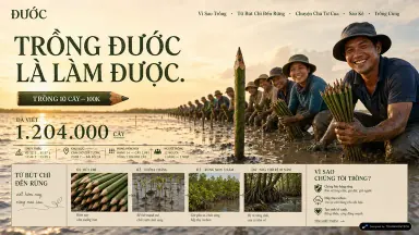 ĐƯỚC — Trồng đước là làm được.