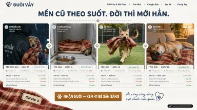 ĐUÔI VẪY — Mền cũ theo suốt. Đời thì mới hẳn.