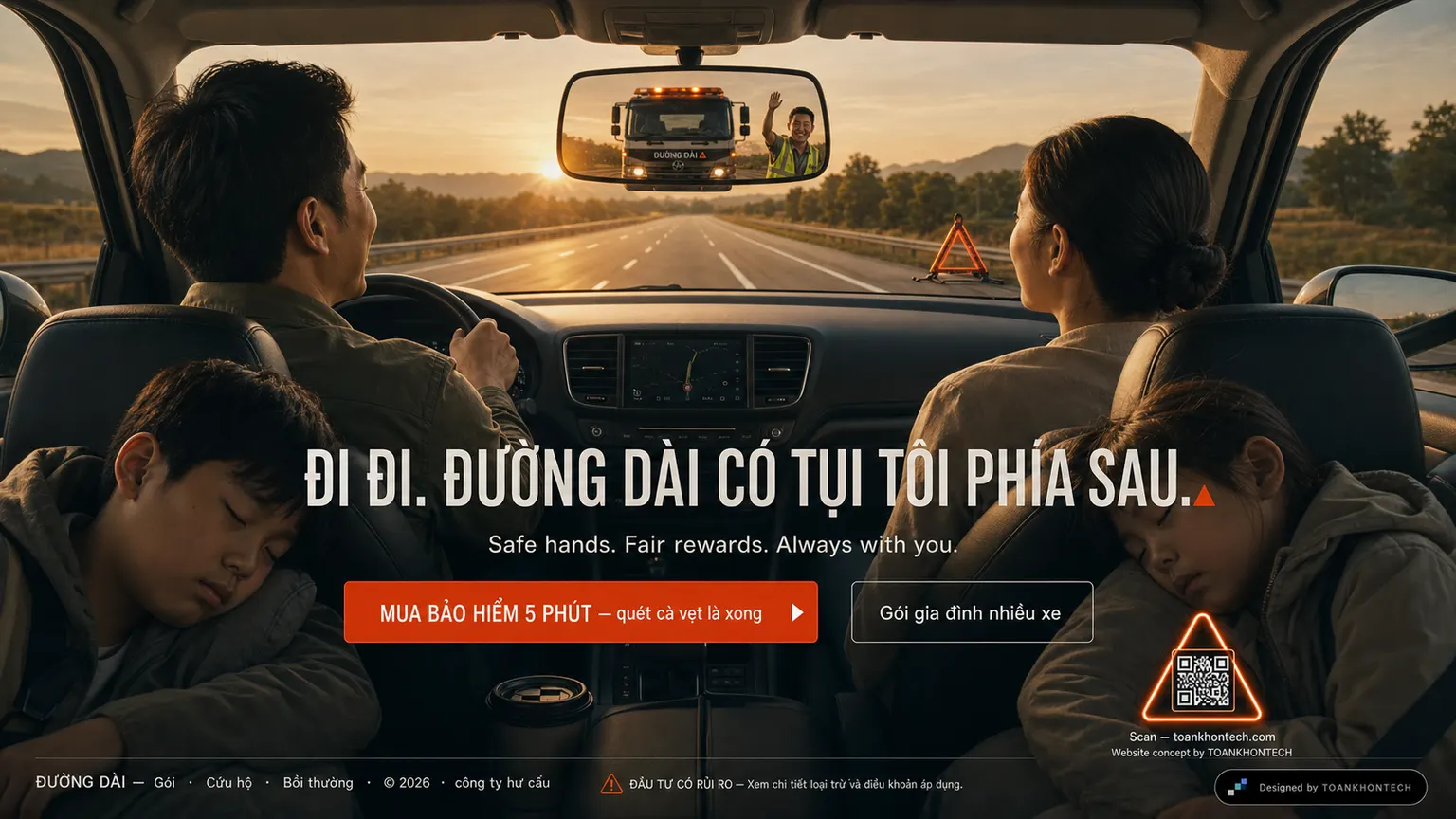 ĐƯỜNG DÀI website concept artboard focused on closing invitation