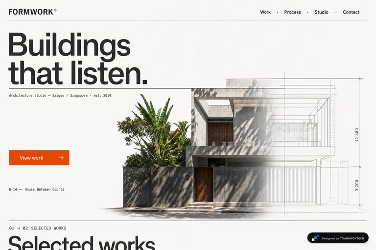 FORMWORK® — Architecture studio — Saigon / Singapore · est. 2014.
