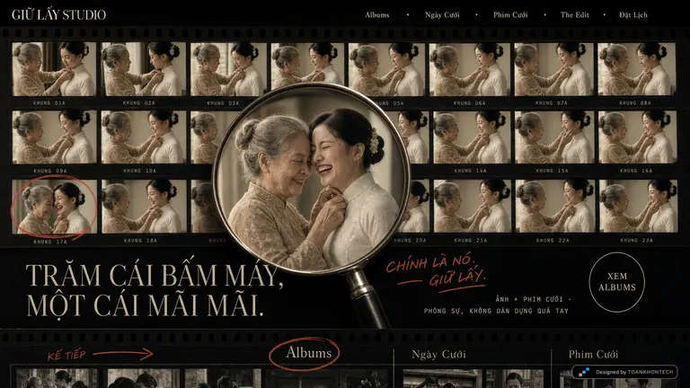 GIỮ LẤY STUDIO — Trăm cái bấm máy, một cái mãi mãi.