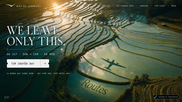 HẢI ÂU AIRWAYS — We leave only this.