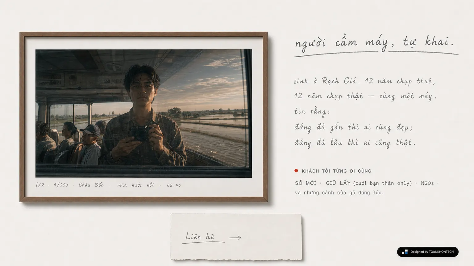 HẢI ĐĂNG website concept artboard focused on about