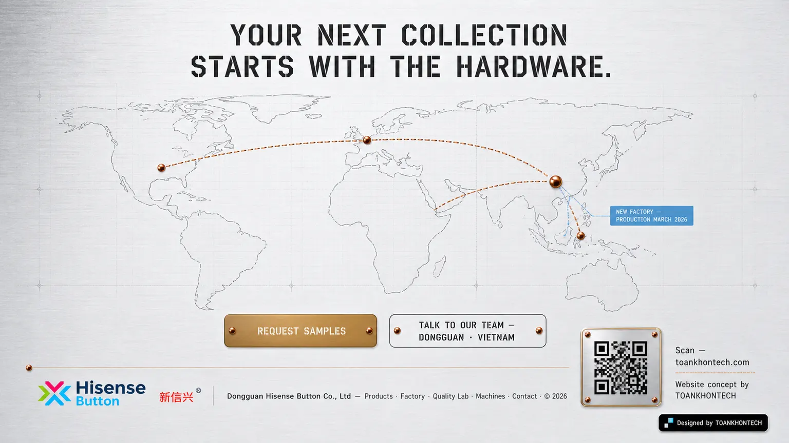 Hisense Button 新信兴 website concept artboard focused on closing invitation