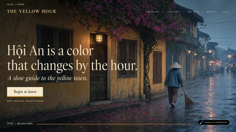 THE YELLOW HOUR — A slow guide to the yellow town.