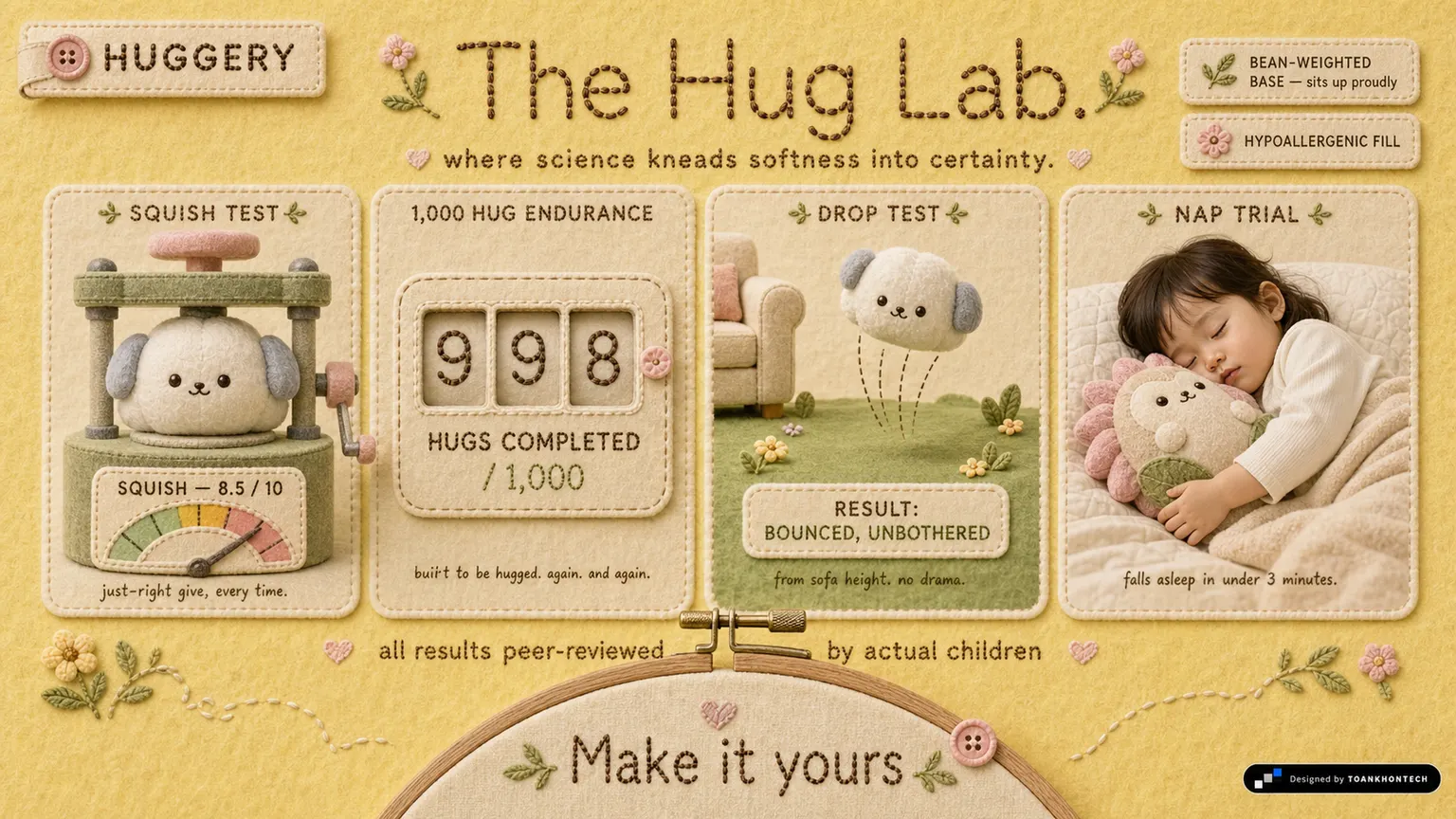 HUGGERY website concept artboard focused on huglab