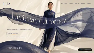 LỤA — Modern áo dài — made to measure in Saigon.