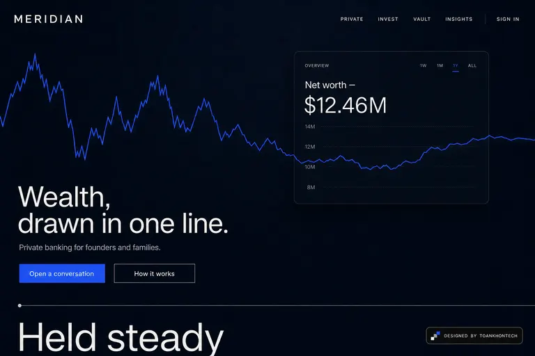 MERIDIAN — Private banking for founders and families.