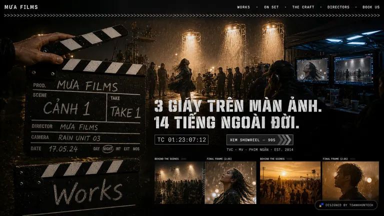MƯA FILMS — 3 giây trên màn ảnh. 14 tiếng ngoài đời.