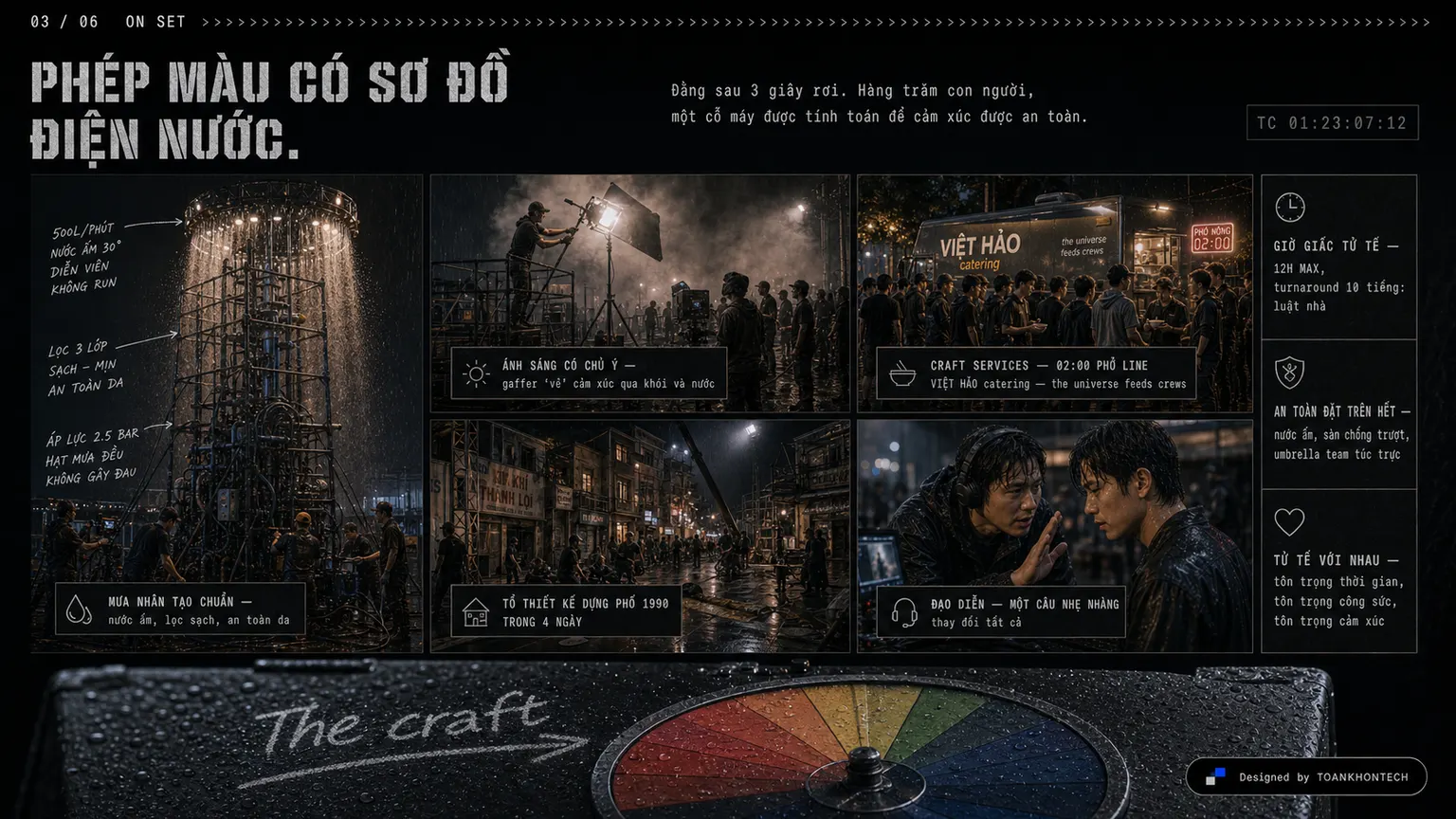 MƯA FILMS website concept artboard focused on onset