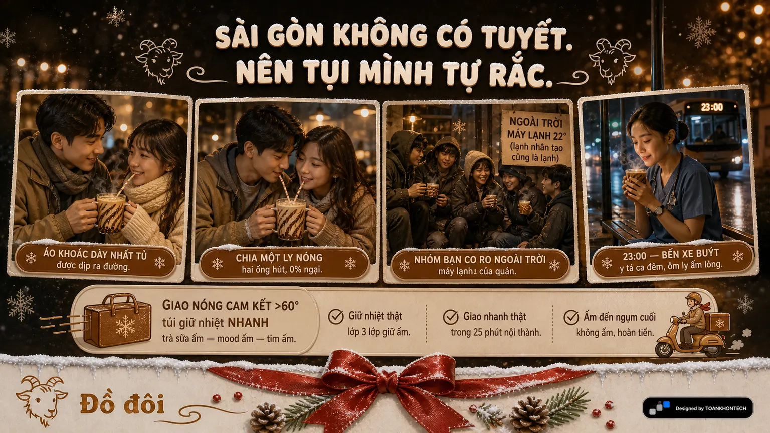 TIGER PEARL · WINTER website concept artboard focused on story
