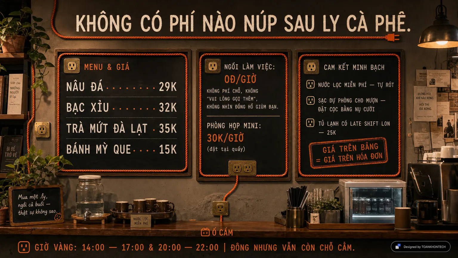 Ổ CẮM website concept artboard focused on pricing