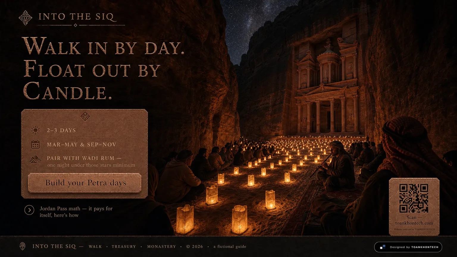 INTO THE SIQ website concept artboard focused on closing invitation