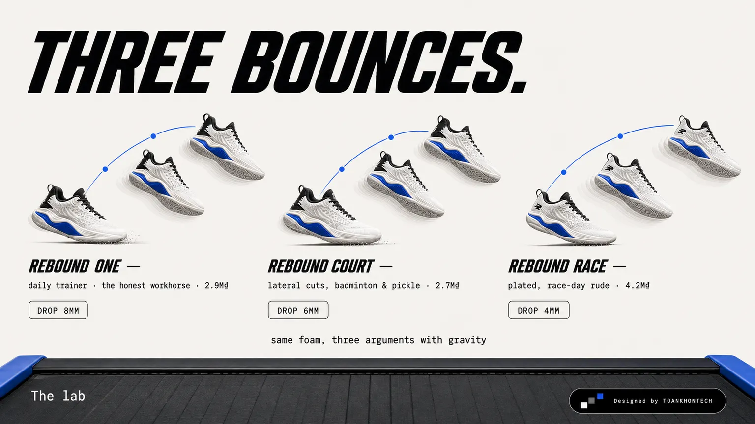 REBOUND website concept artboard focused on lineup
