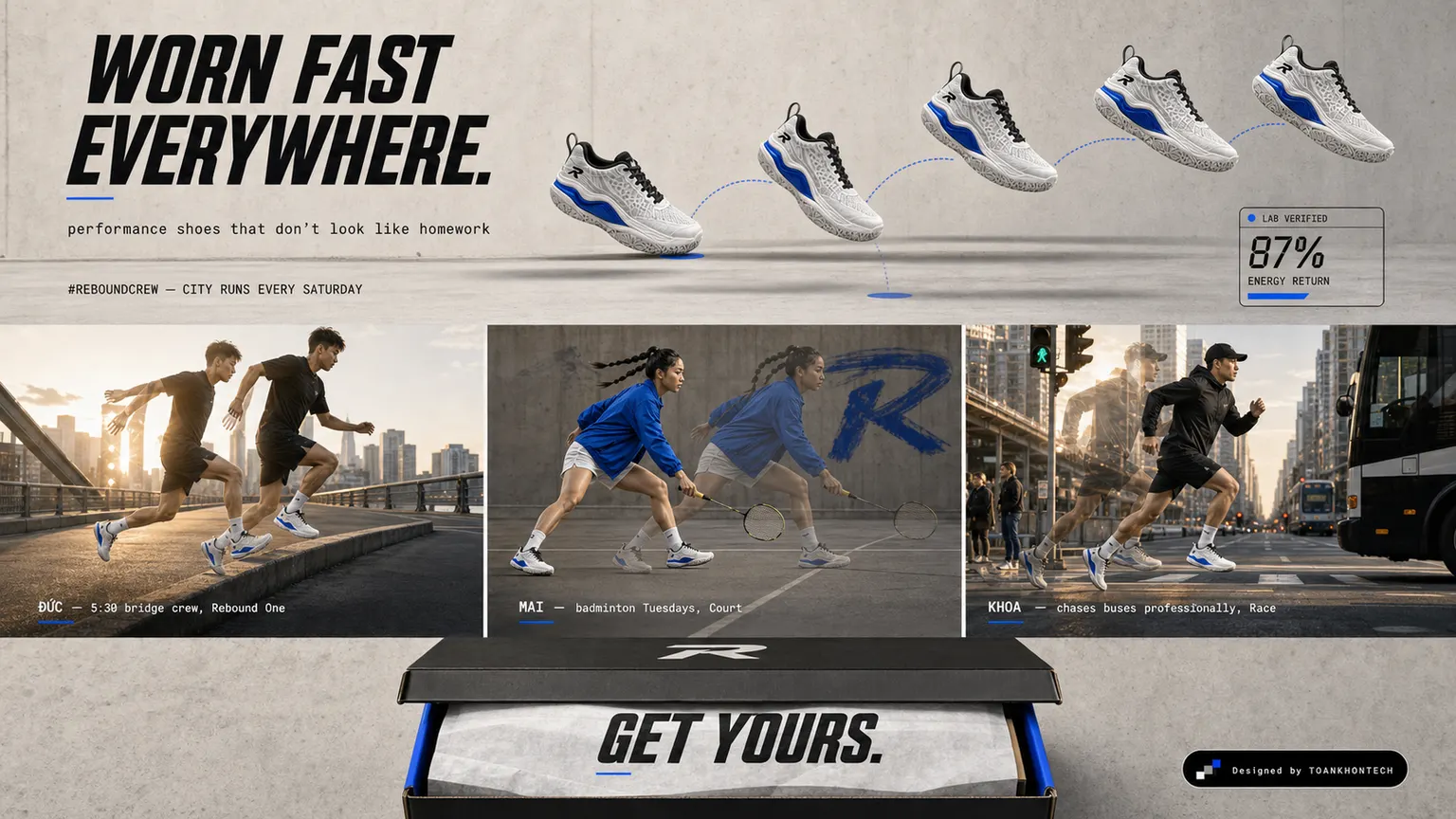 REBOUND website concept artboard focused on crew