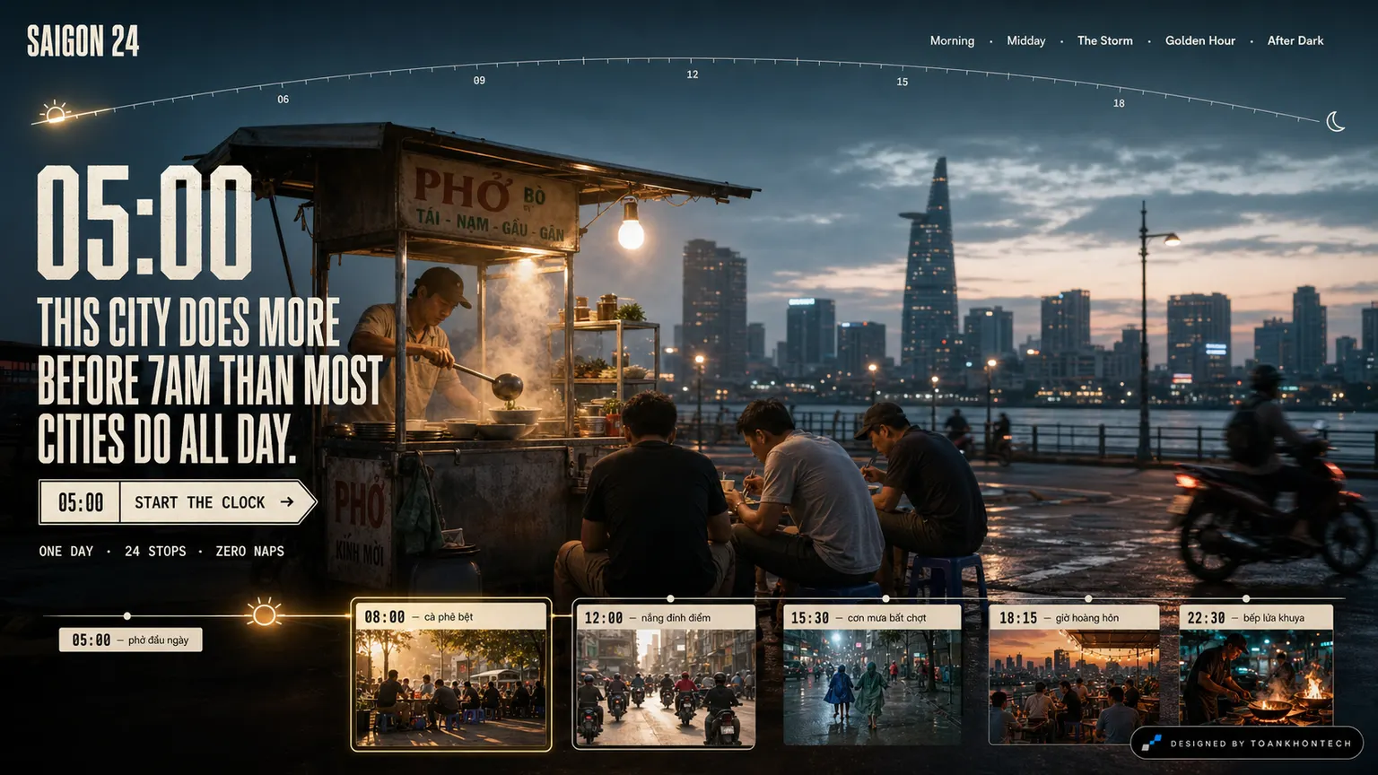 SAIGON 24 opening interface — a destination and hospitality platform