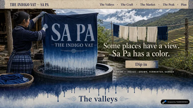 SA PA — THE INDIGO VAT — Some places have a view. Sa Pa has a color.