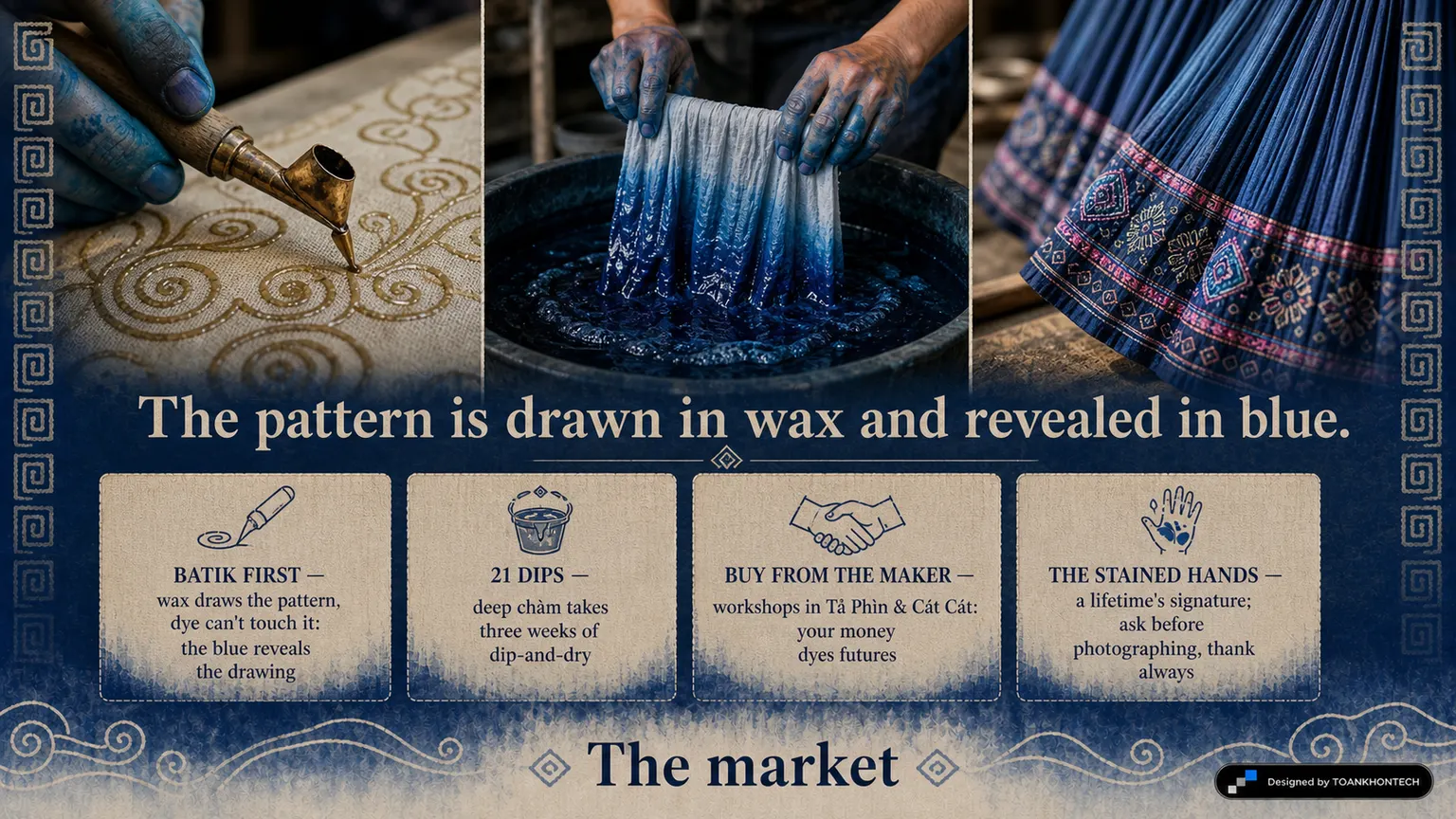 SA PA — THE INDIGO VAT website concept artboard focused on thecraft