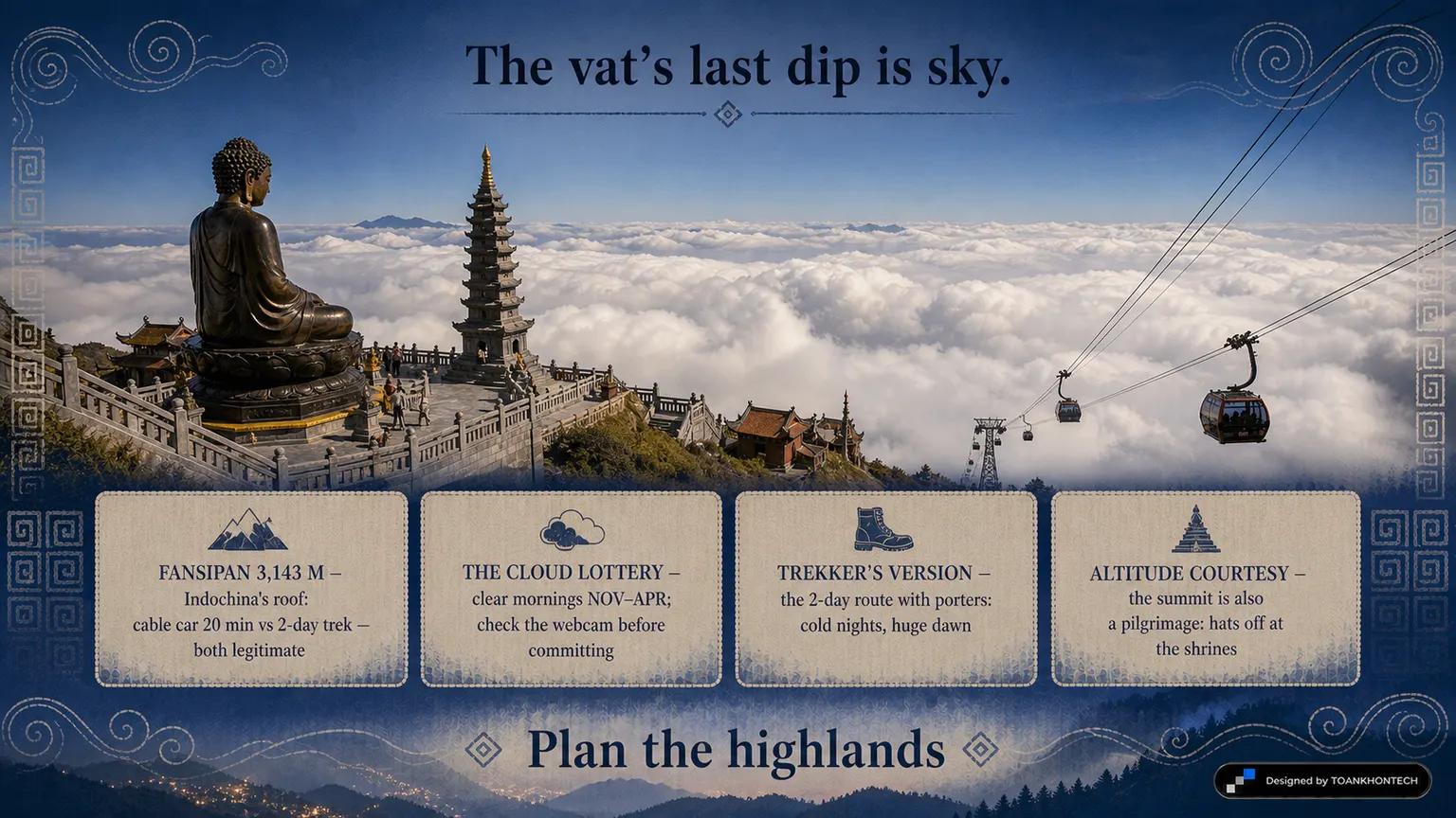 SA PA — THE INDIGO VAT website concept artboard focused on thepeak