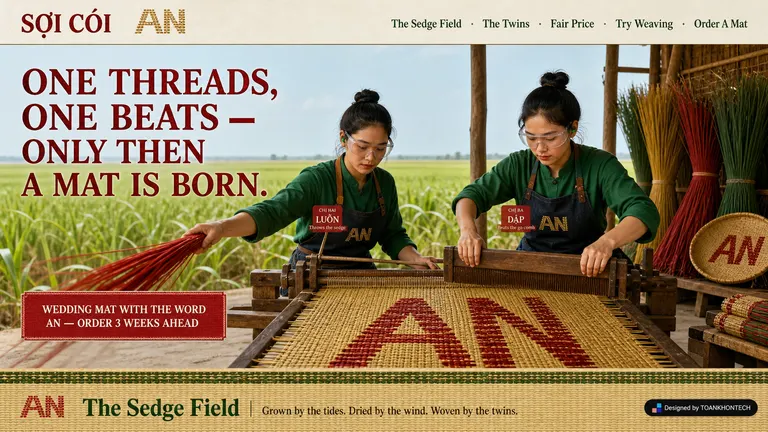 SỢI CÓI — Grown by the tides. Dried by the wind. Woven by the twins.