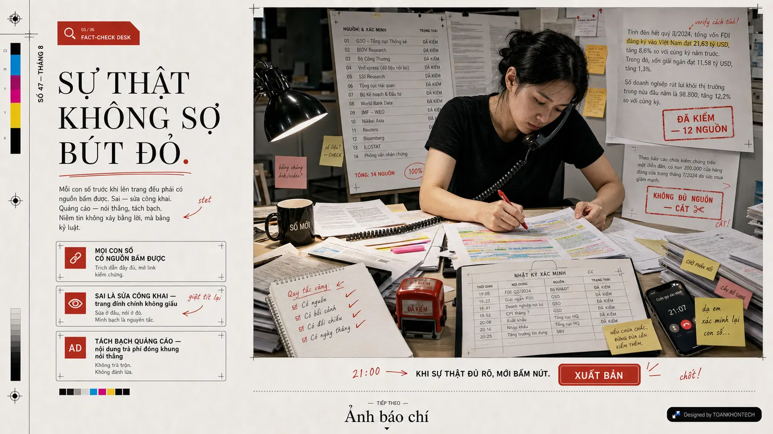 SỐ MỚI website concept artboard focused on factcheck