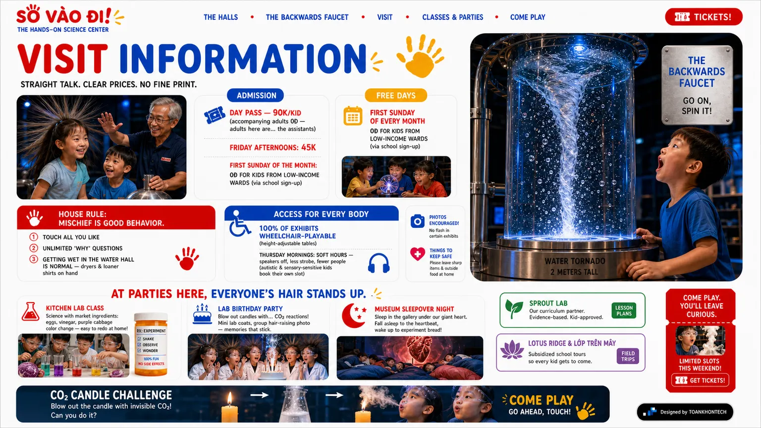 SỜ VÀO ĐI! website concept artboard focused on programme and events