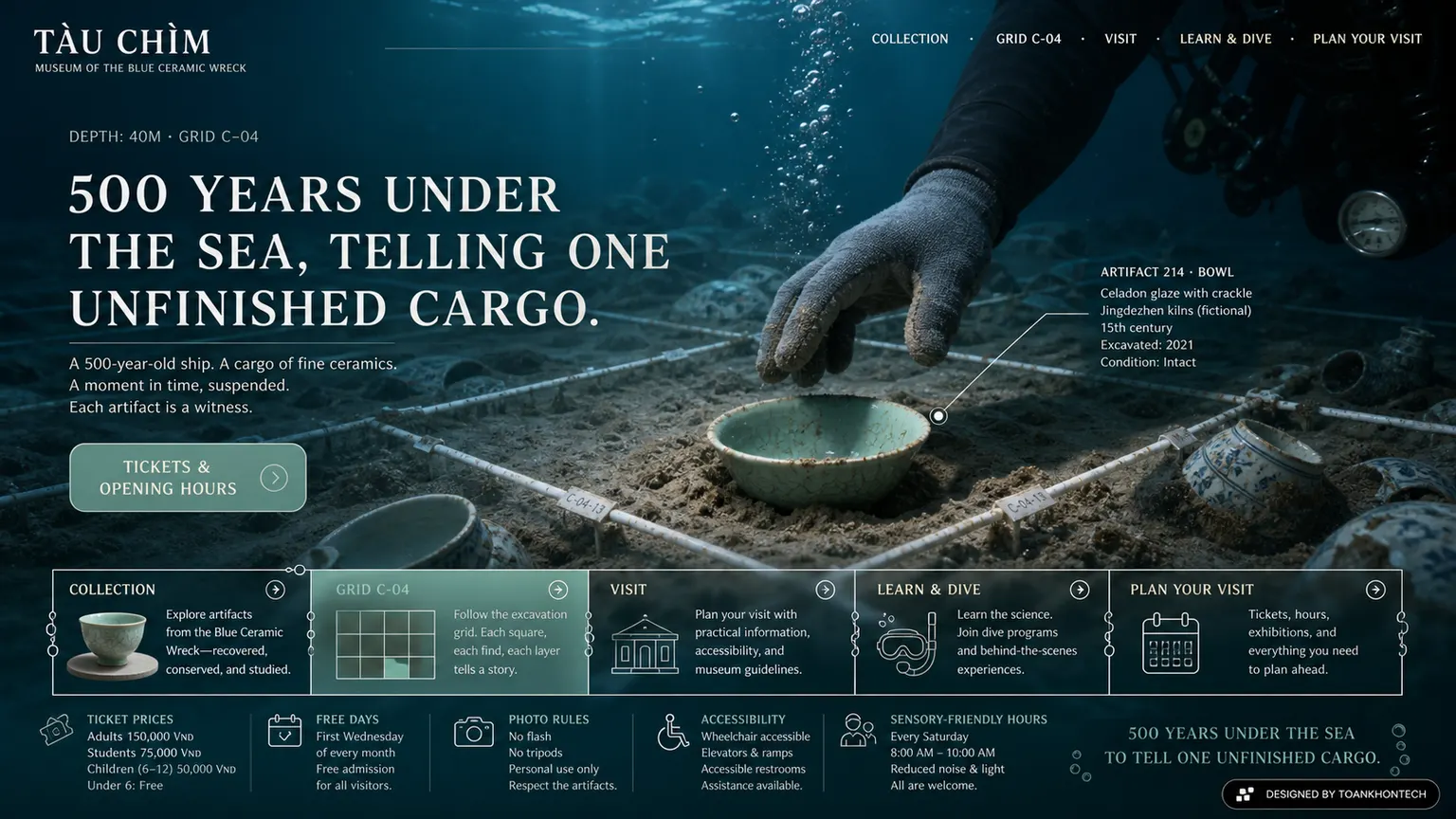 TÀU CHÌM — 500 years under the sea, telling one unfinished cargo.