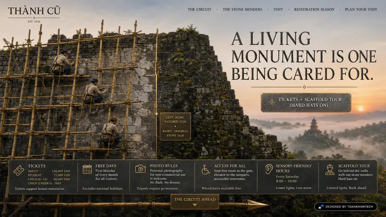 THÀNH CŨ — A living monument is one being cared for.