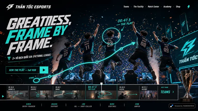 THẦN TỐC ESPORTS — Greatness, frame by frame.