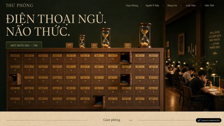 THƯ PHÒNG — Điện thoại ngủ. Não thức.