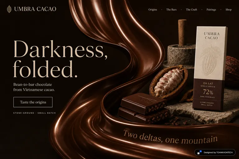 UMBRA CACAO — Bean-to-bar chocolate from Vietnamese cacao.