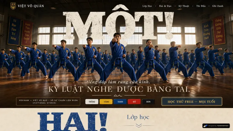 VIỆT VÕ QUÁN — Kỷ luật nghe được bằng tai.