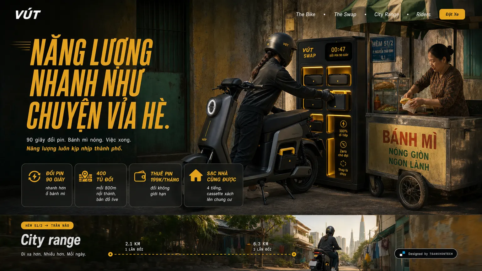 VÚT website concept artboard focused on theswap
