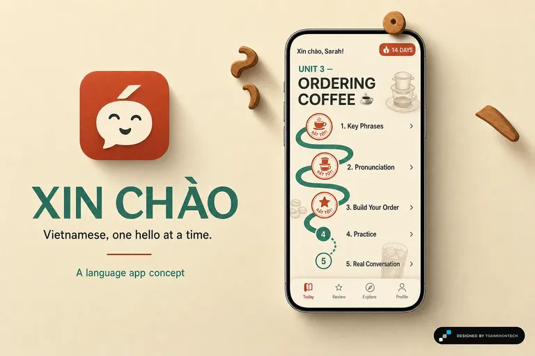 XIN CHÀO — Vietnamese, one hello at a time.