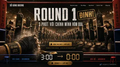 XỎ GĂNG BOXING — Ba phút với chính mình hôm qua.