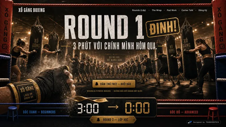 XỎ GĂNG BOXING — Ba phút với chính mình hôm qua.