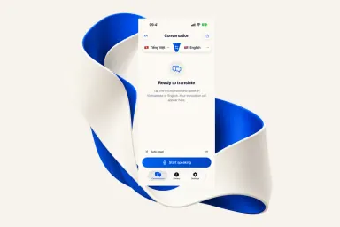 TranslateGo — Two-way voice translation, in real time.