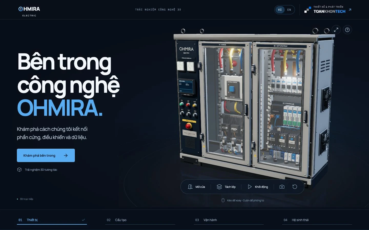 Thiết bị · Ảnh chụp website OHMIRA đang chạy